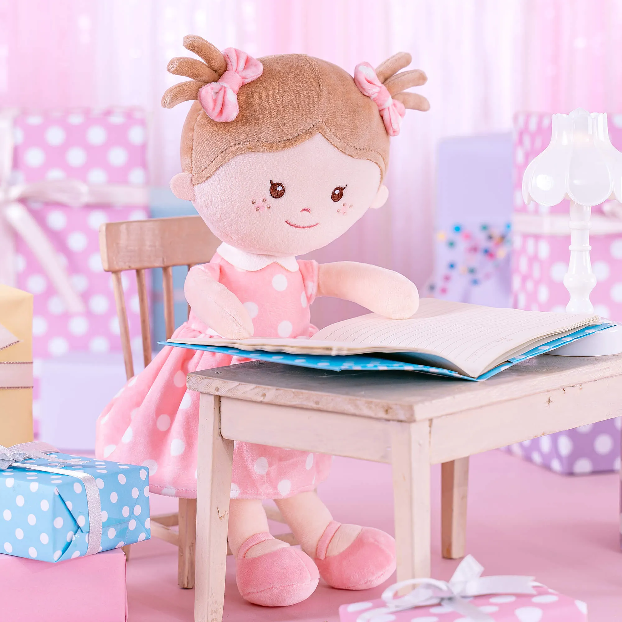 Onetoo 13-inch Personalized Polka Dot Series Dolls Girl Gifts