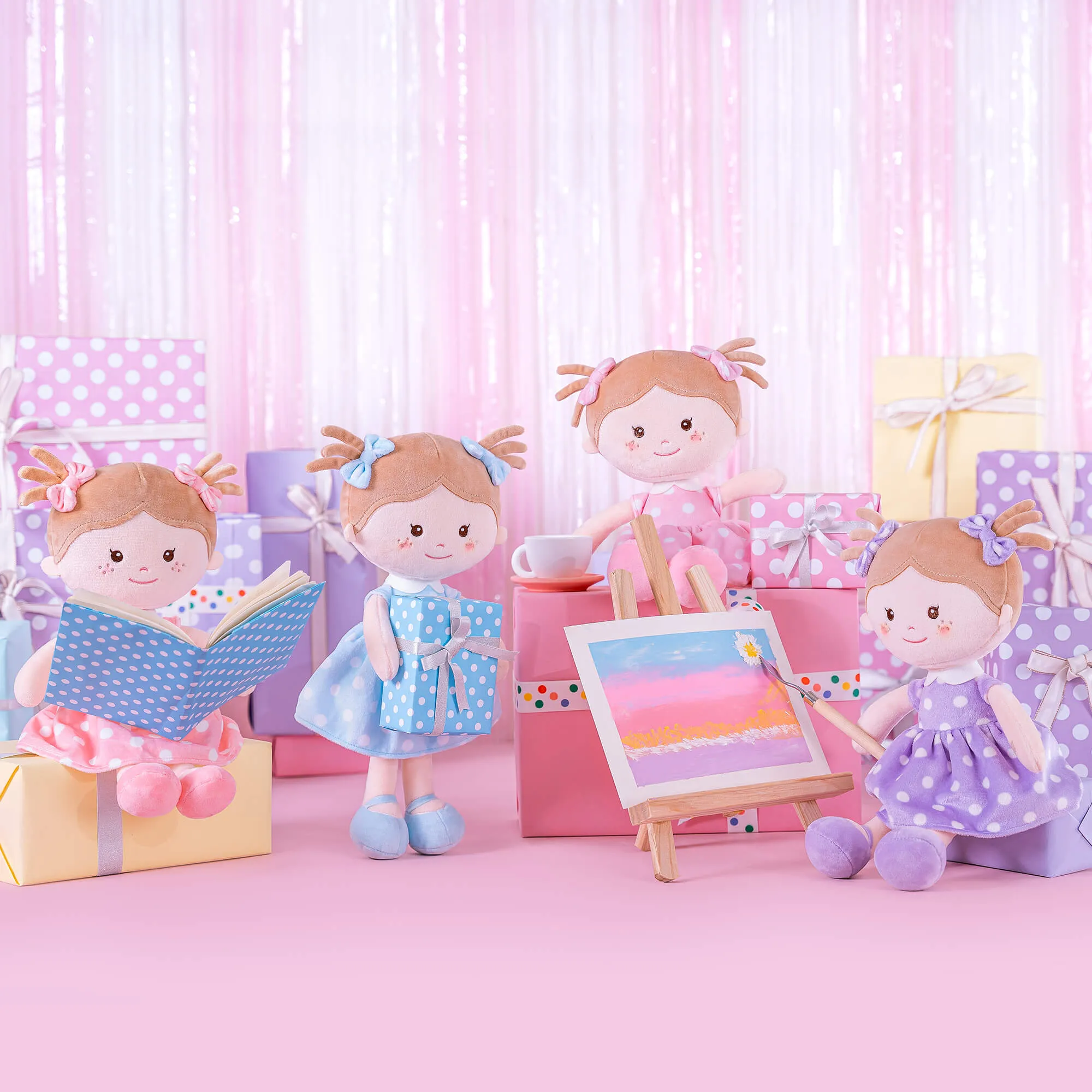 Onetoo 13-inch Personalized Polka Dot Series Dolls Girl Gifts