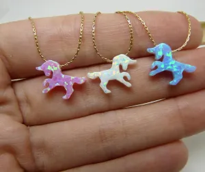 Opal Unicorn Necklace – Magical Jewelry