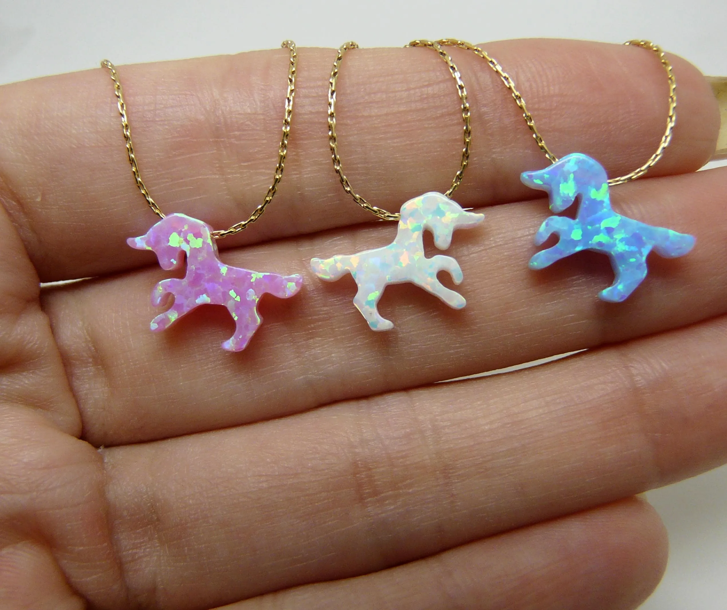 Opal Unicorn Necklace – Magical Jewelry