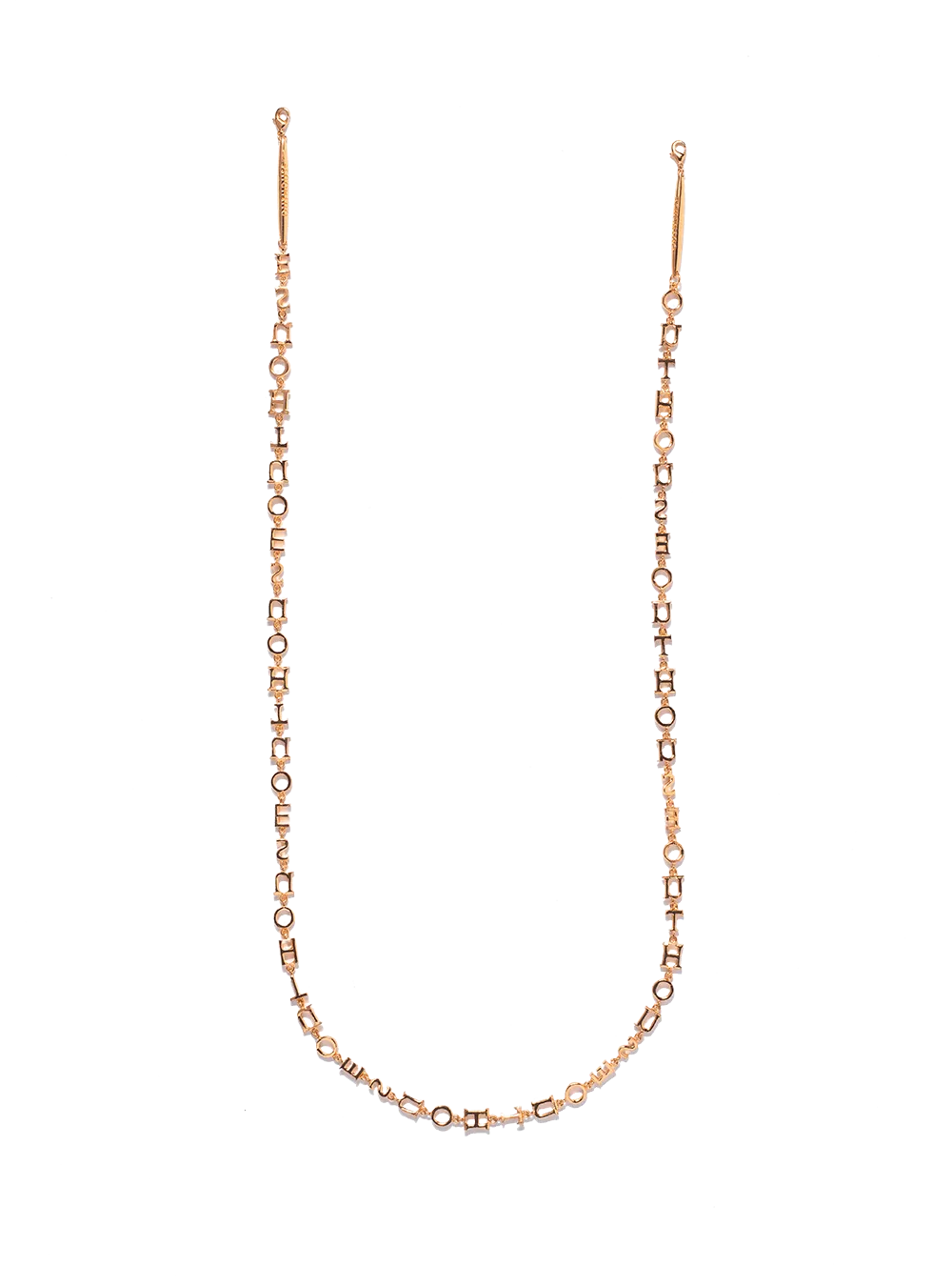 Outhouse   -   Le Lien The Outhouse Monogram Convertible Lanyard in Gold