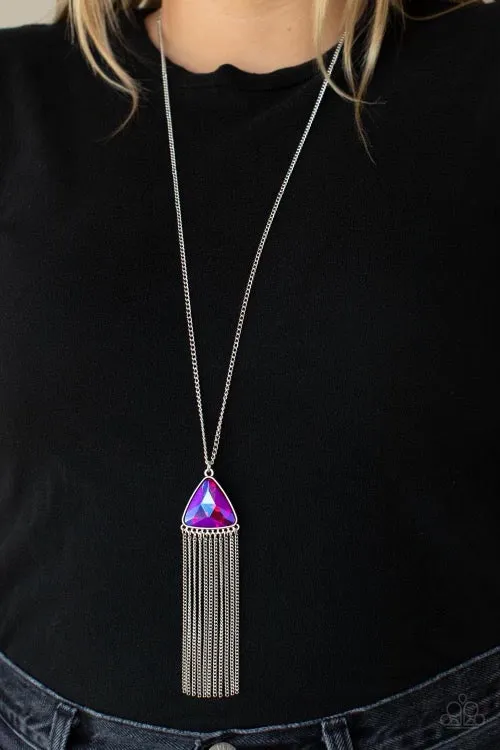Paparazzi Proudly Prismatic Necklace Pink