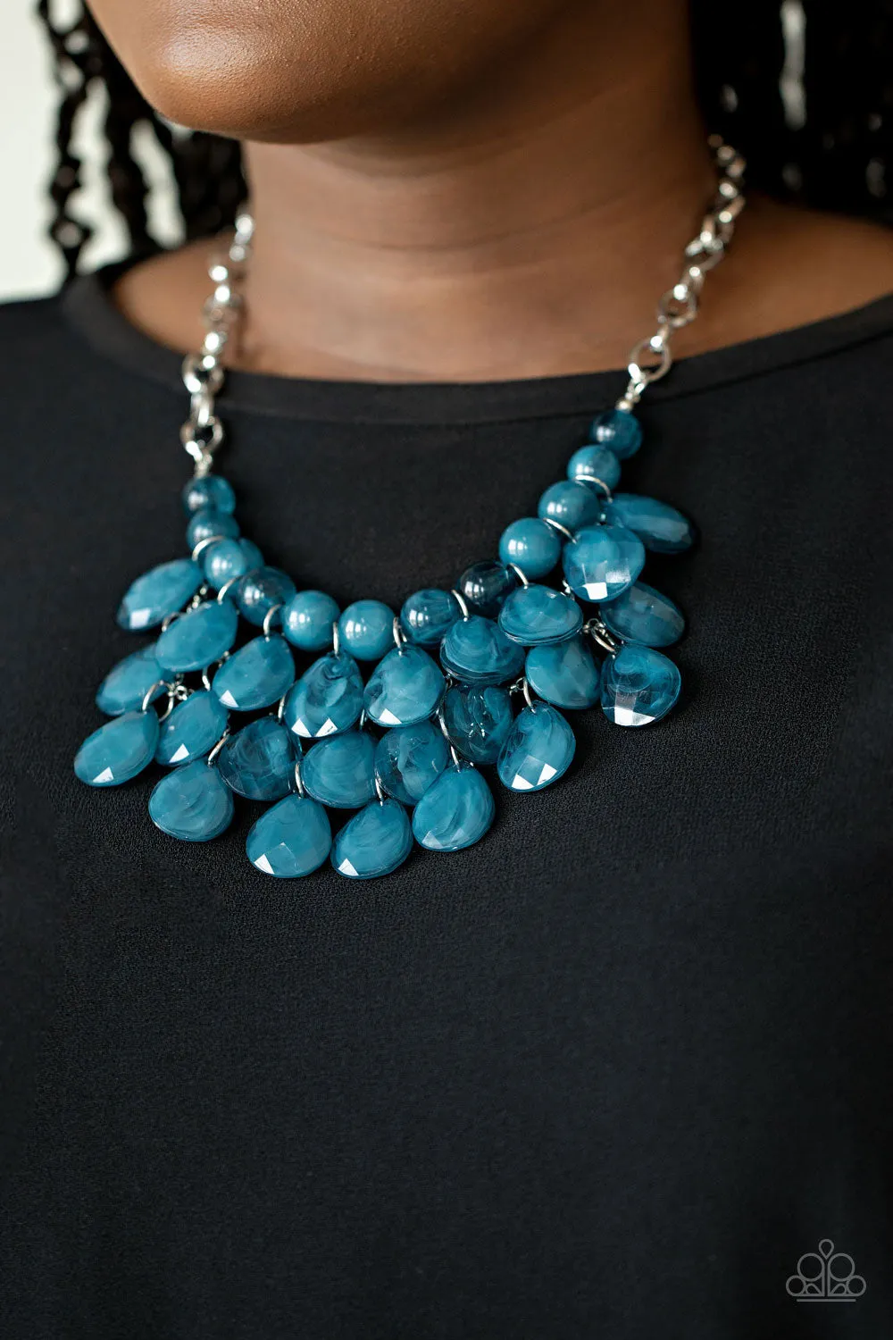 Paparazzi Sorry To Burst Your Bubble - Blue Necklace