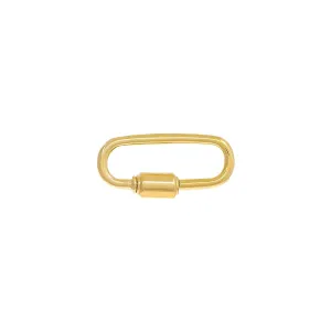 Paperclip Toggle Charm Connector Clasp 14K