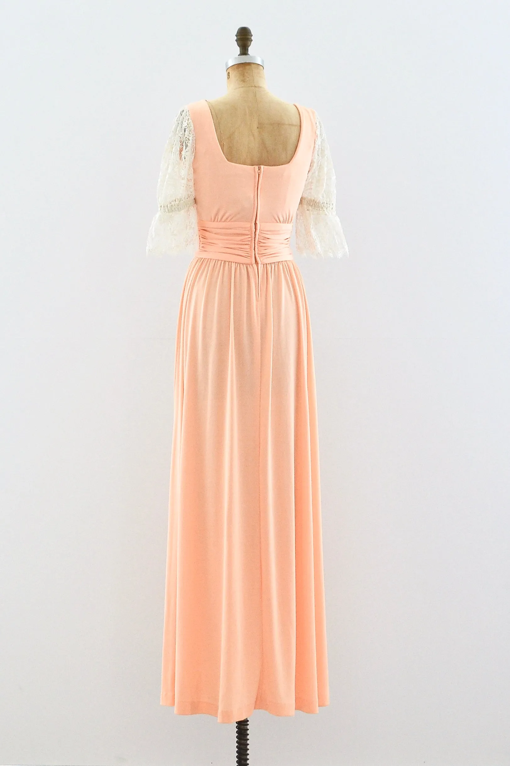 Peach Maxi Dress / S