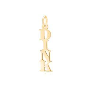 Pickleball Pendant | Dink in Yellow Gold