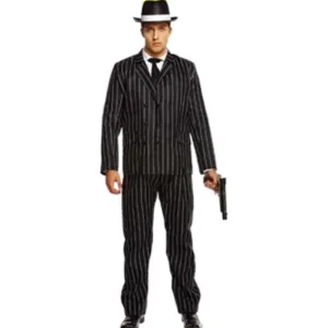 Pinstripe Gangster Adult Costume - Fun Kiwi