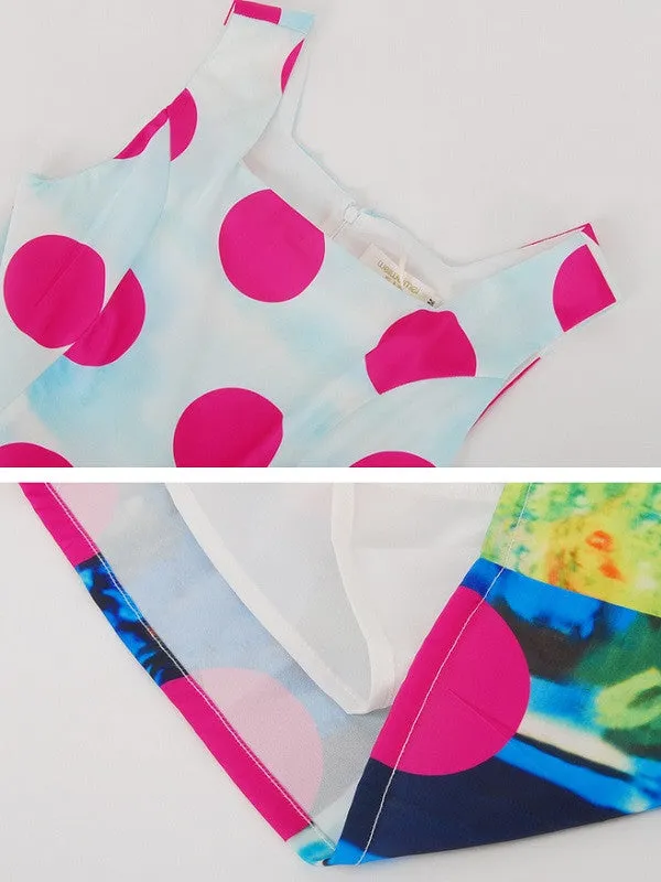 polka dots fantasy dress