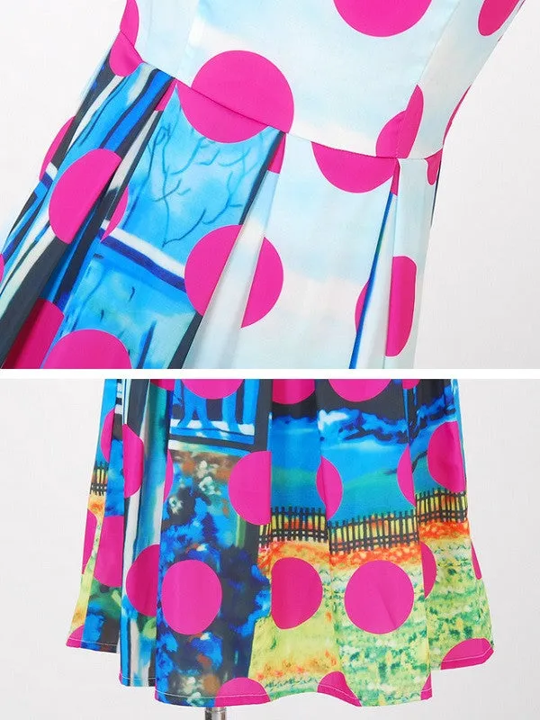 polka dots fantasy dress