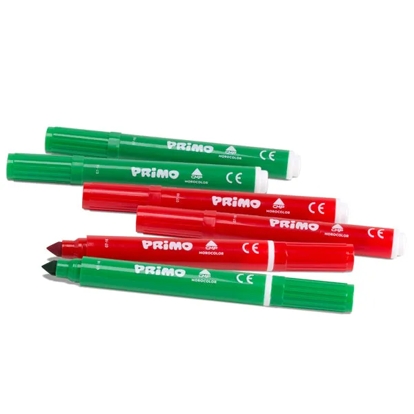 Primo Jumbo Fibre Tip Pens - Tub 36