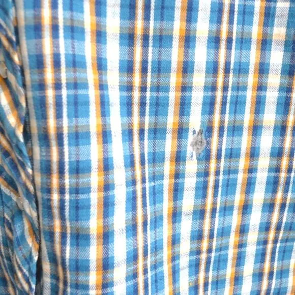 Prior Western Vintage Work Wear Shirt Plaid Faux Fur Lined  Pearl Snap 38 Women