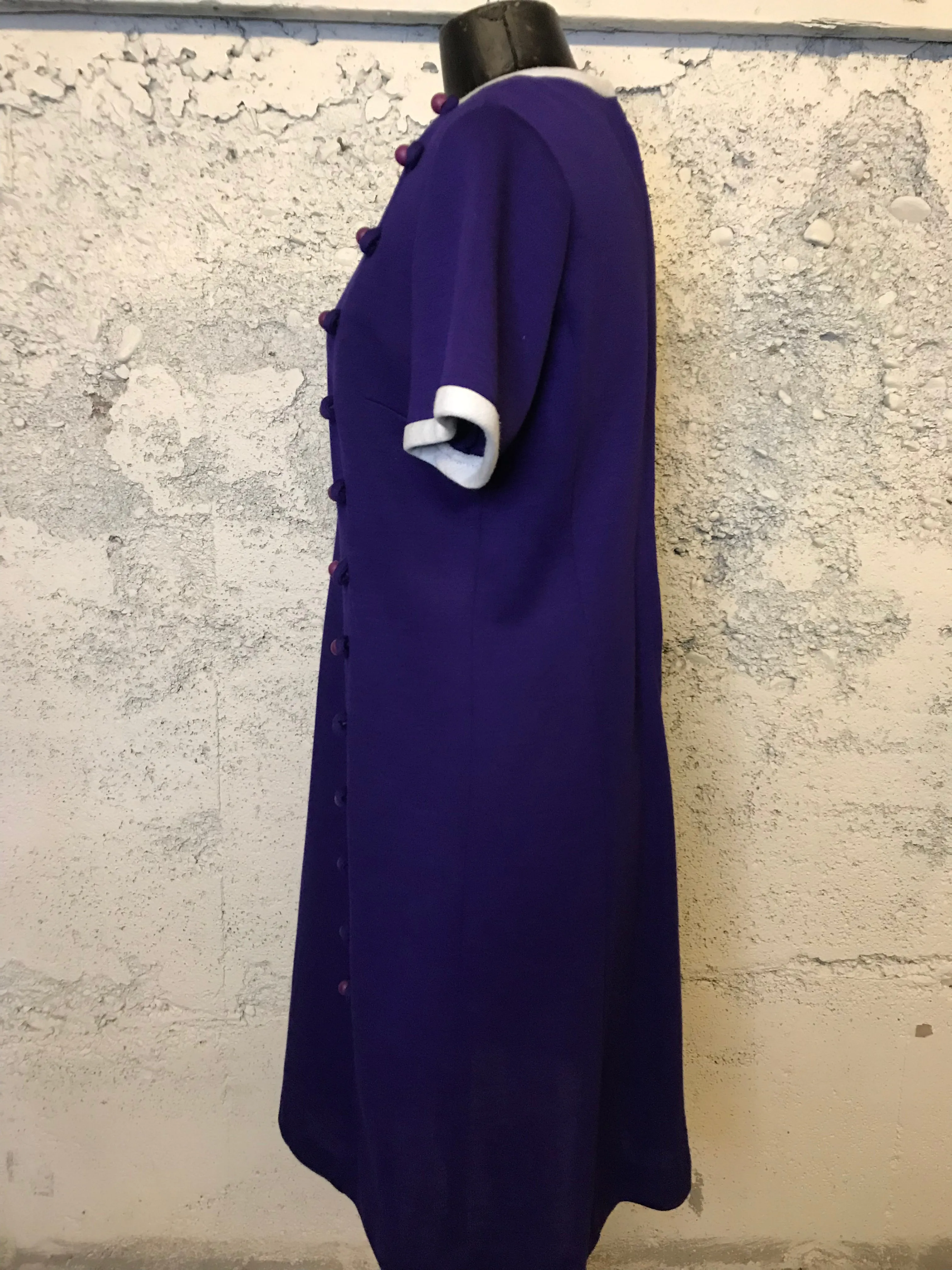 Purple 60s Mod Dress