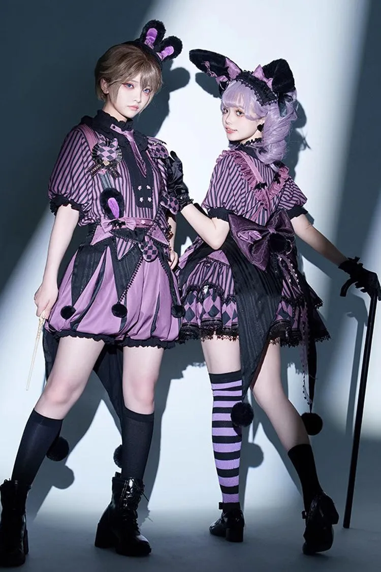 Purple Fantasy Circus Handsome Prince Ouji Fashion Lolita Set
