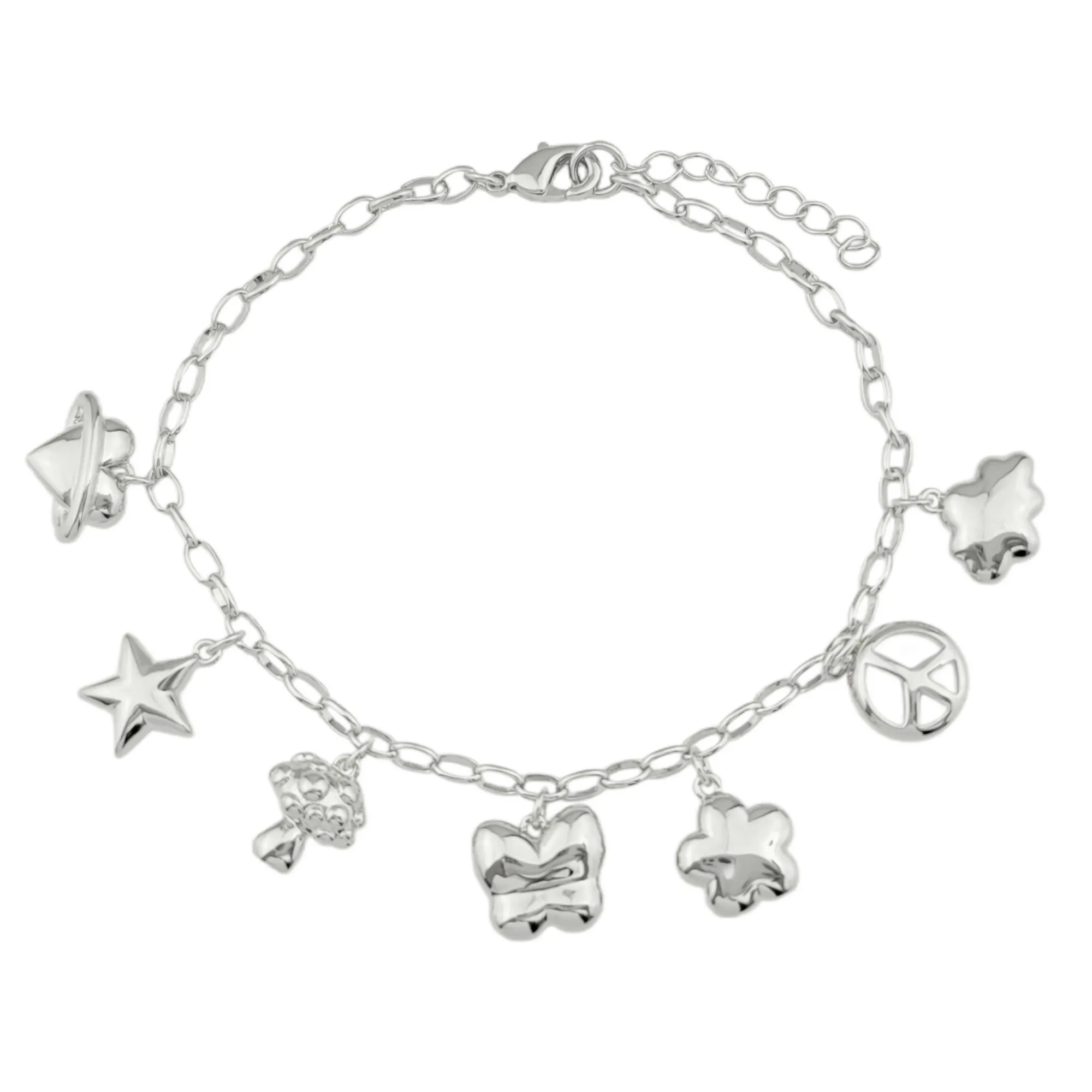 Queen of Charms Bracelet Silver