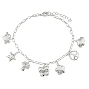 Queen of Charms Bracelet Silver