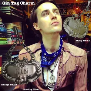 "Cheers" Bottle Tag Charm
