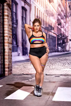 Rainbow Top & Panty Set