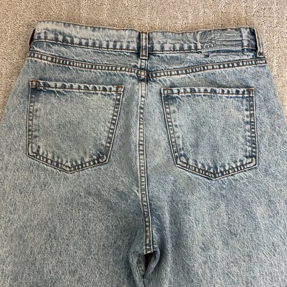 Revice “90’s Baby” Asymmetrical High Waist Jeans in Joey Wash denim light