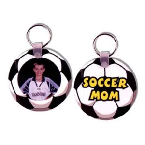 Round Plastic Keychain
