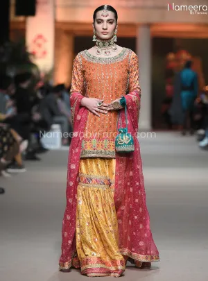 Royal Pakistani Banarsi Gharara with Short Kurti #BR183