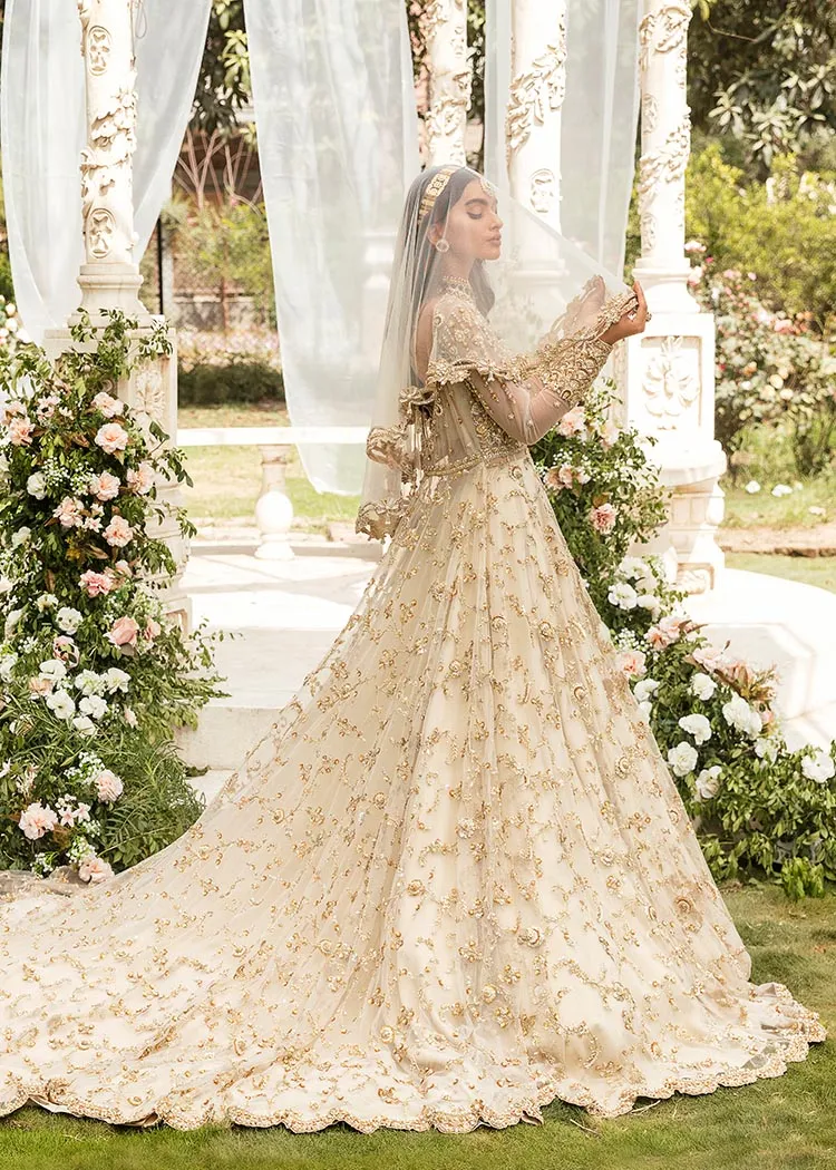 Royal Pakistani Bridal Gown Lehenga with Dupatta Dress