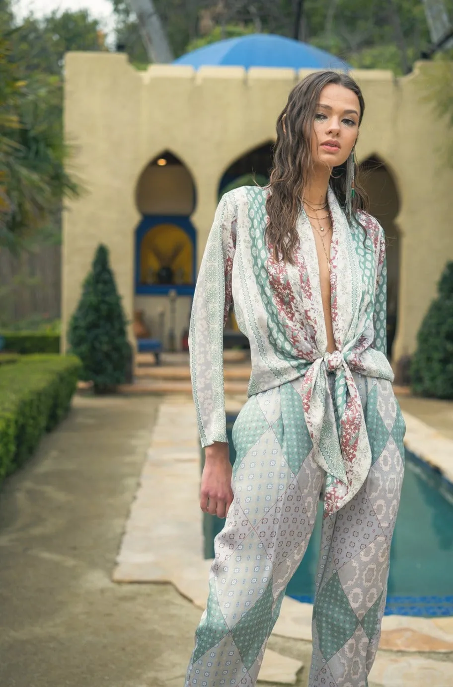 Saint-Tropez Satin Jumpsuit