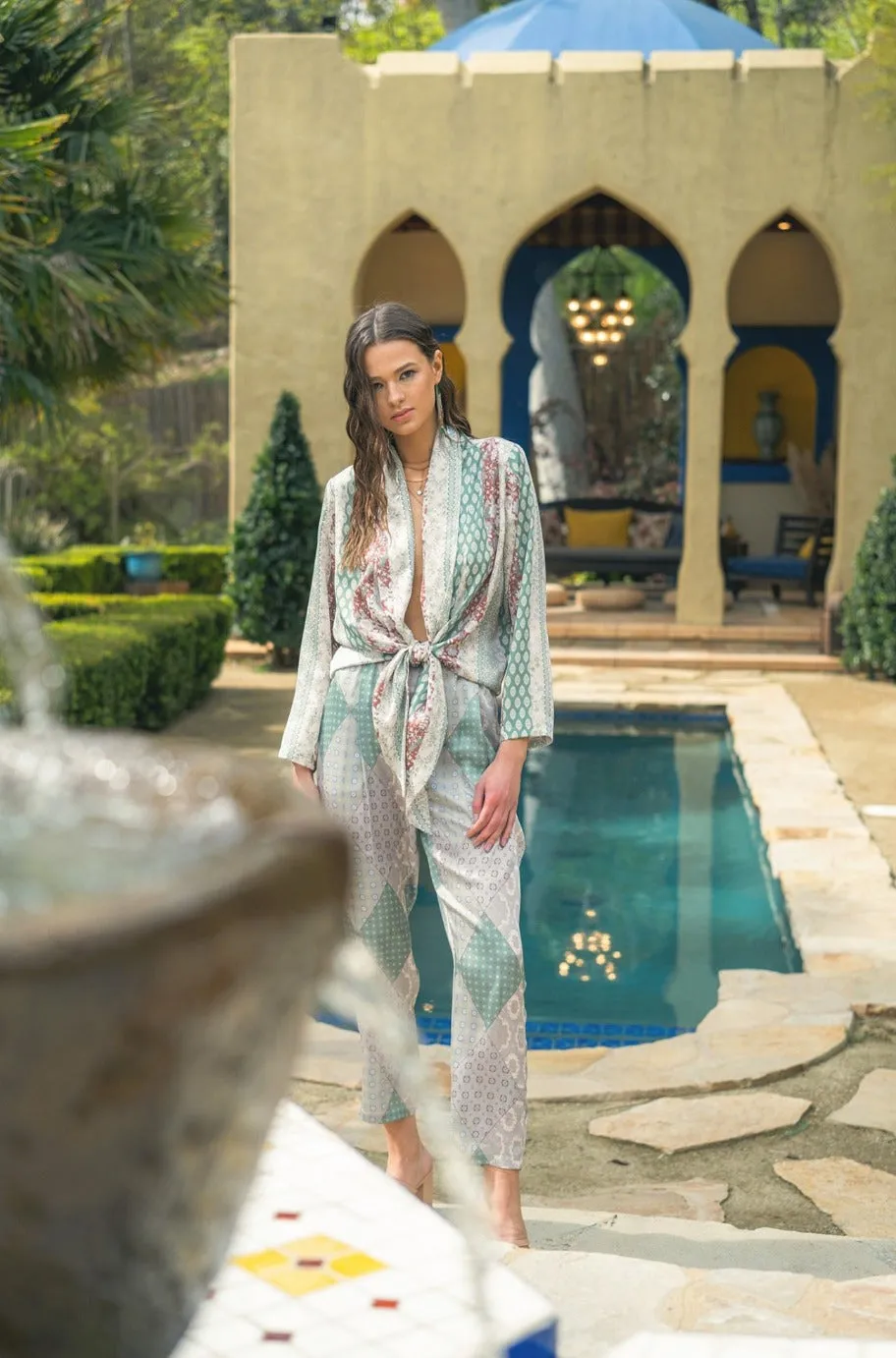 Saint-Tropez Satin Jumpsuit
