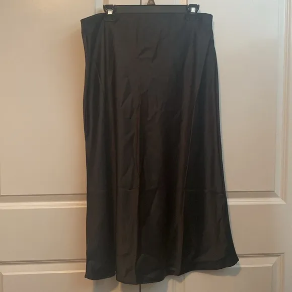 Satin Midi Skirt