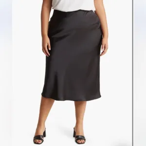Satin Midi Skirt
