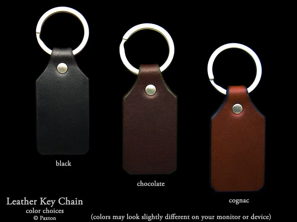 Sea Serpent Key Chain / Key Ring Sterling Silver