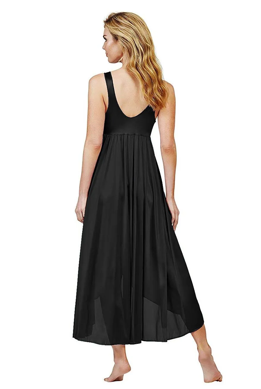 Shadowline Robe and Nightgown Nylon Two Piece Set Silhouette Tulip Hemline Gown