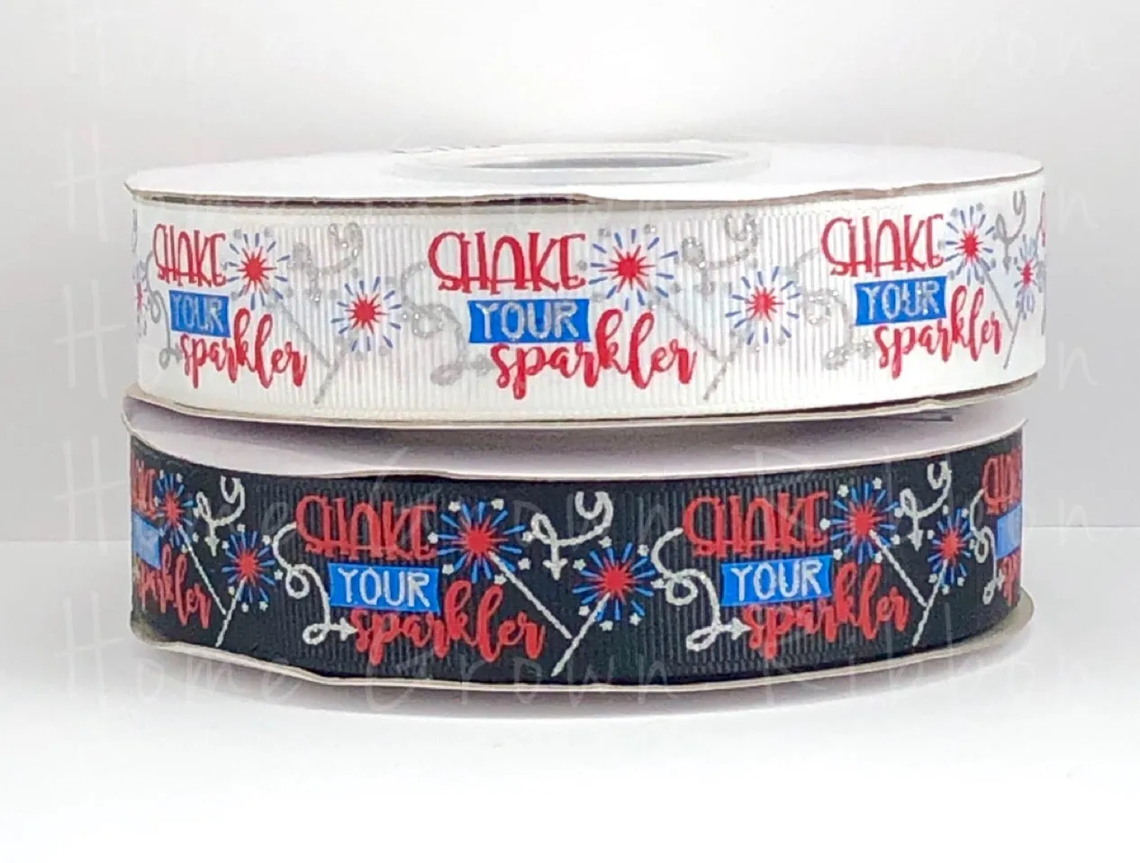 Shake You Sparkler USDR Ribbon - 7/8 Inch