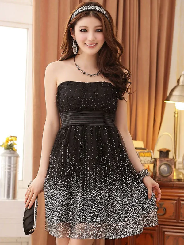 shimmering fantasy tube dress