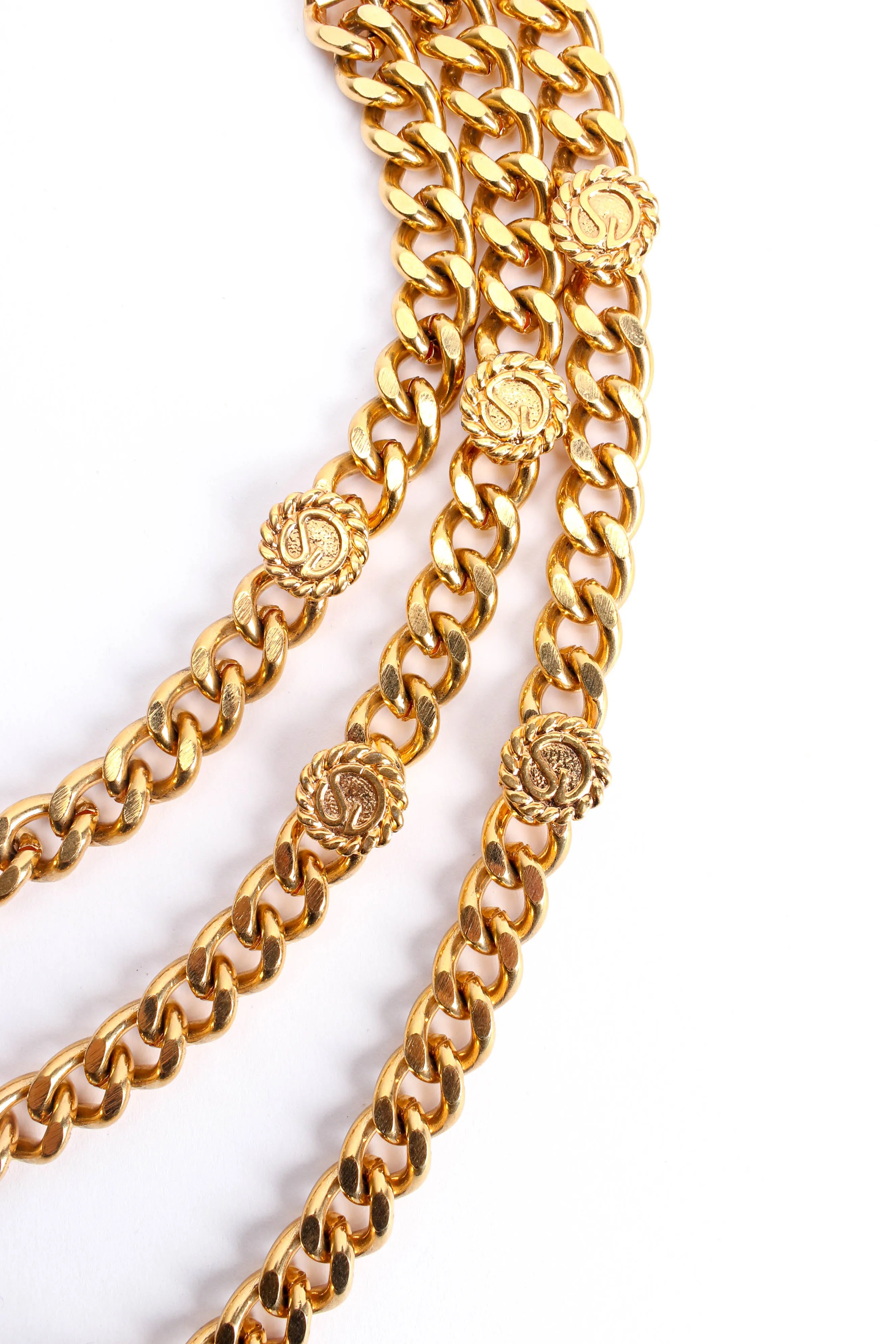 Signature "SJ" Tiered Link Necklace
