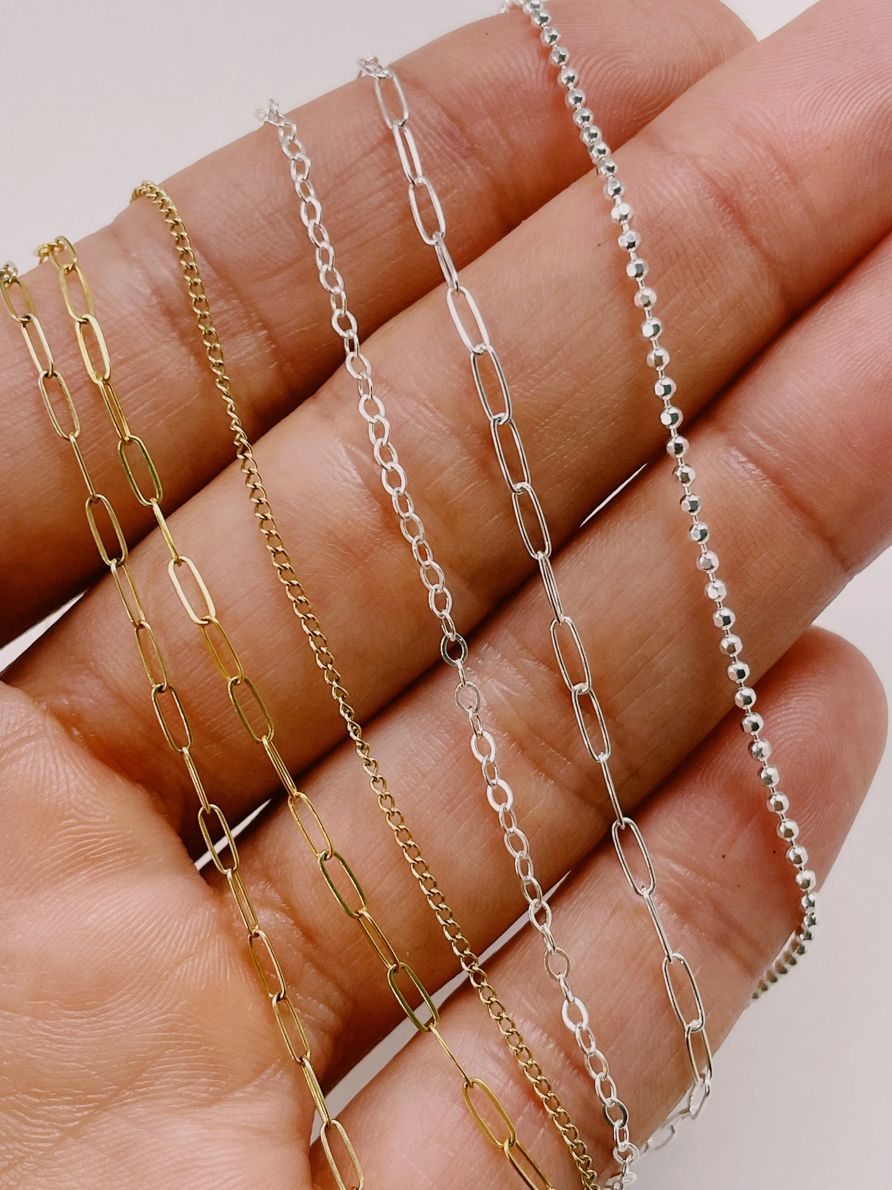Silver 1.7mm Flat Oval Cable Chain - 16 inches