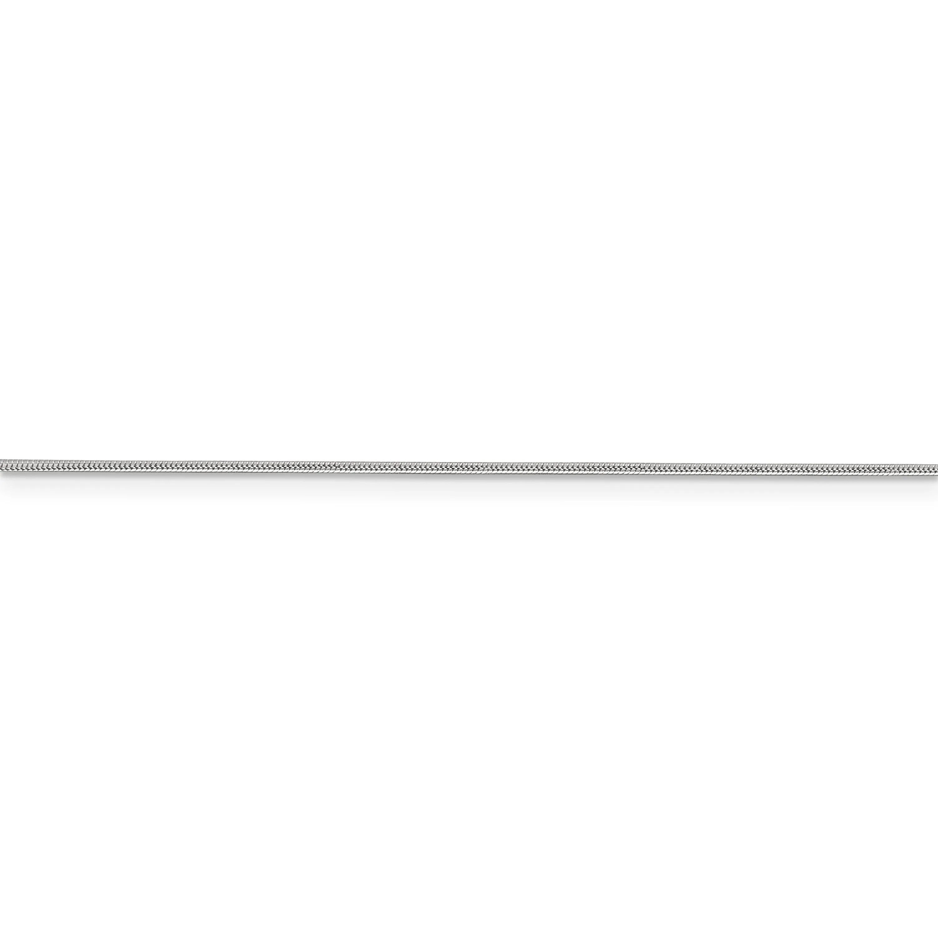 Silver Polish Solid 0.80-mm Round Snake Chain