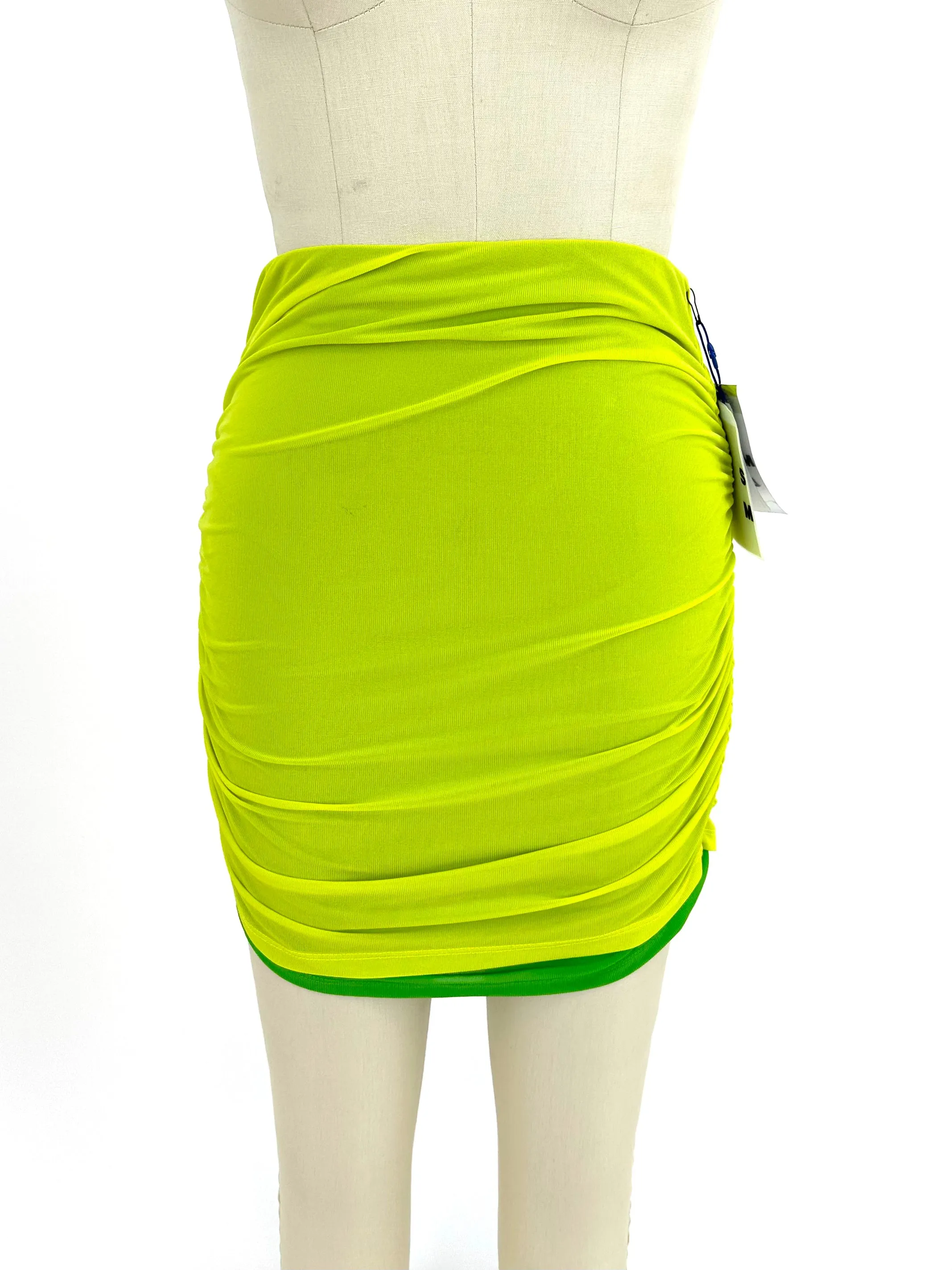 Simon Miller Mesh Lime Skirt Set