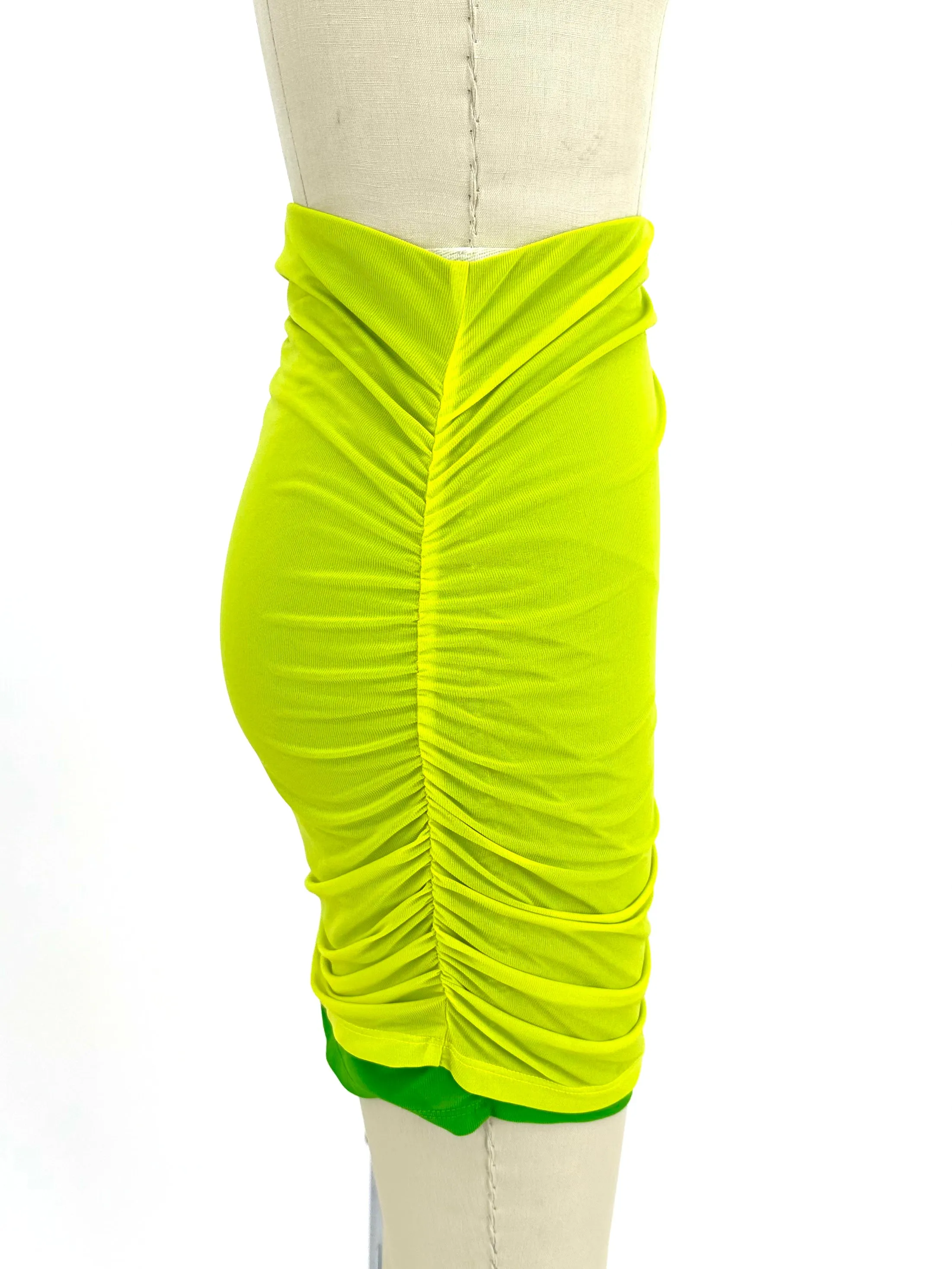 Simon Miller Mesh Lime Skirt Set