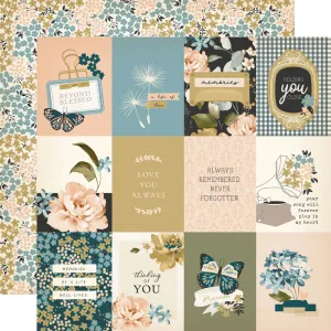 Simple Stories - Remember - 12x12 Single Sheet - 3x4 Elements