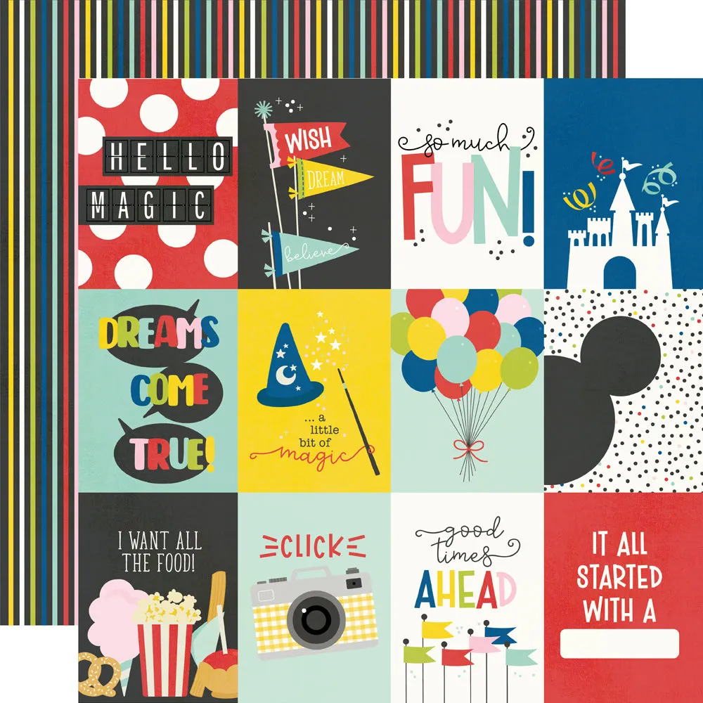 Simple Stories - Say Cheese Magic - 12x12 Single Sheet - 3x4 Elements