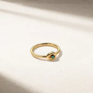 Single Dewdrop Alexandrite Ring