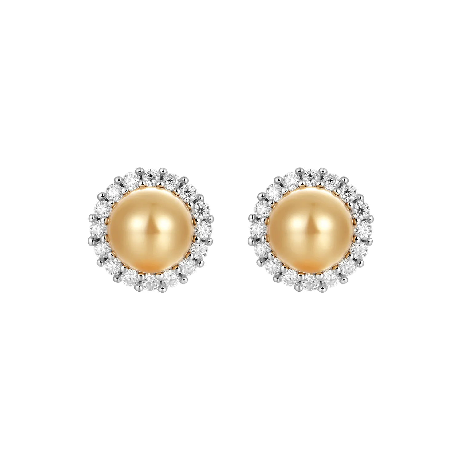 Single Moissanite Pearl Stud Earring