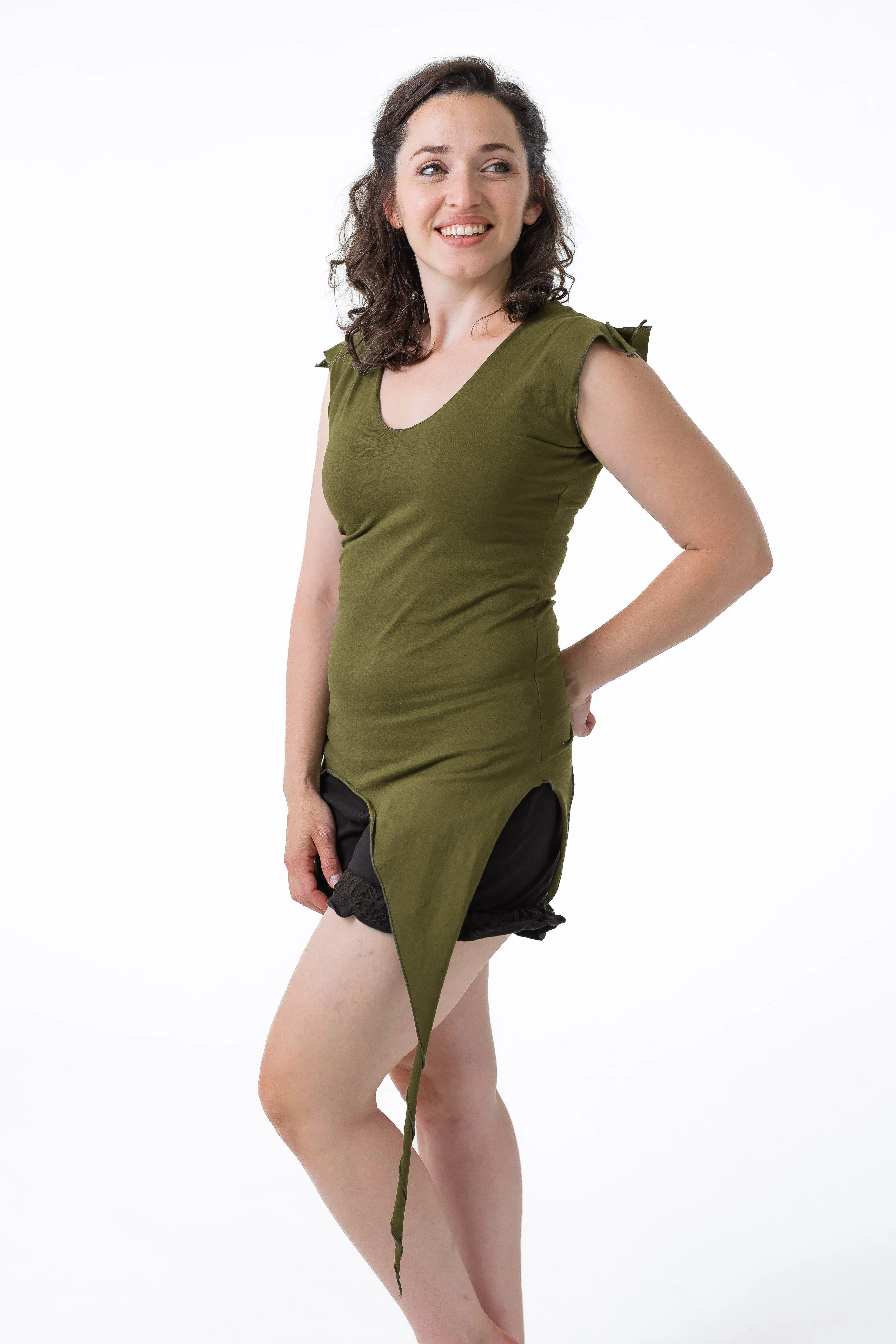 Slit Pixie Top