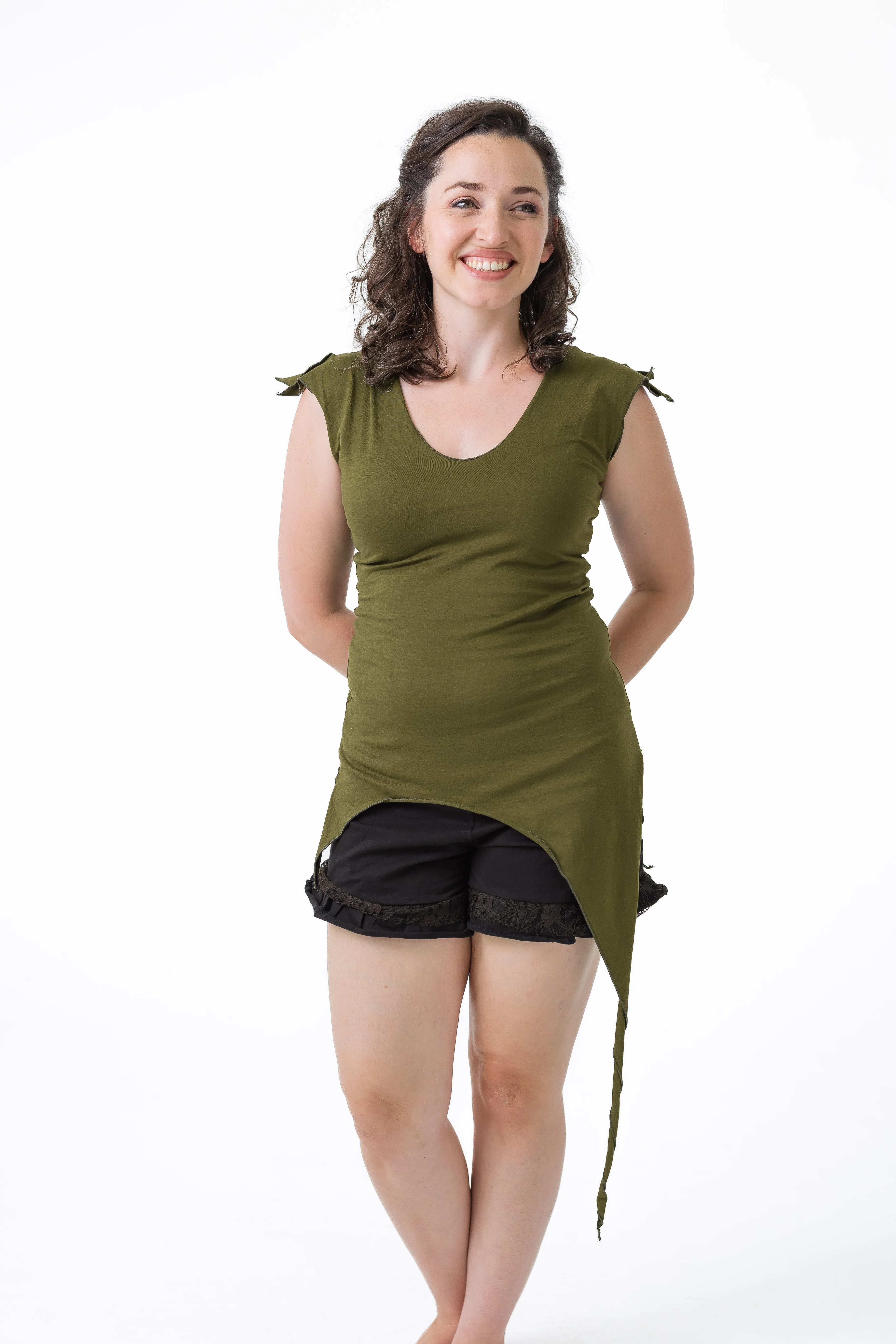 Slit Pixie Top