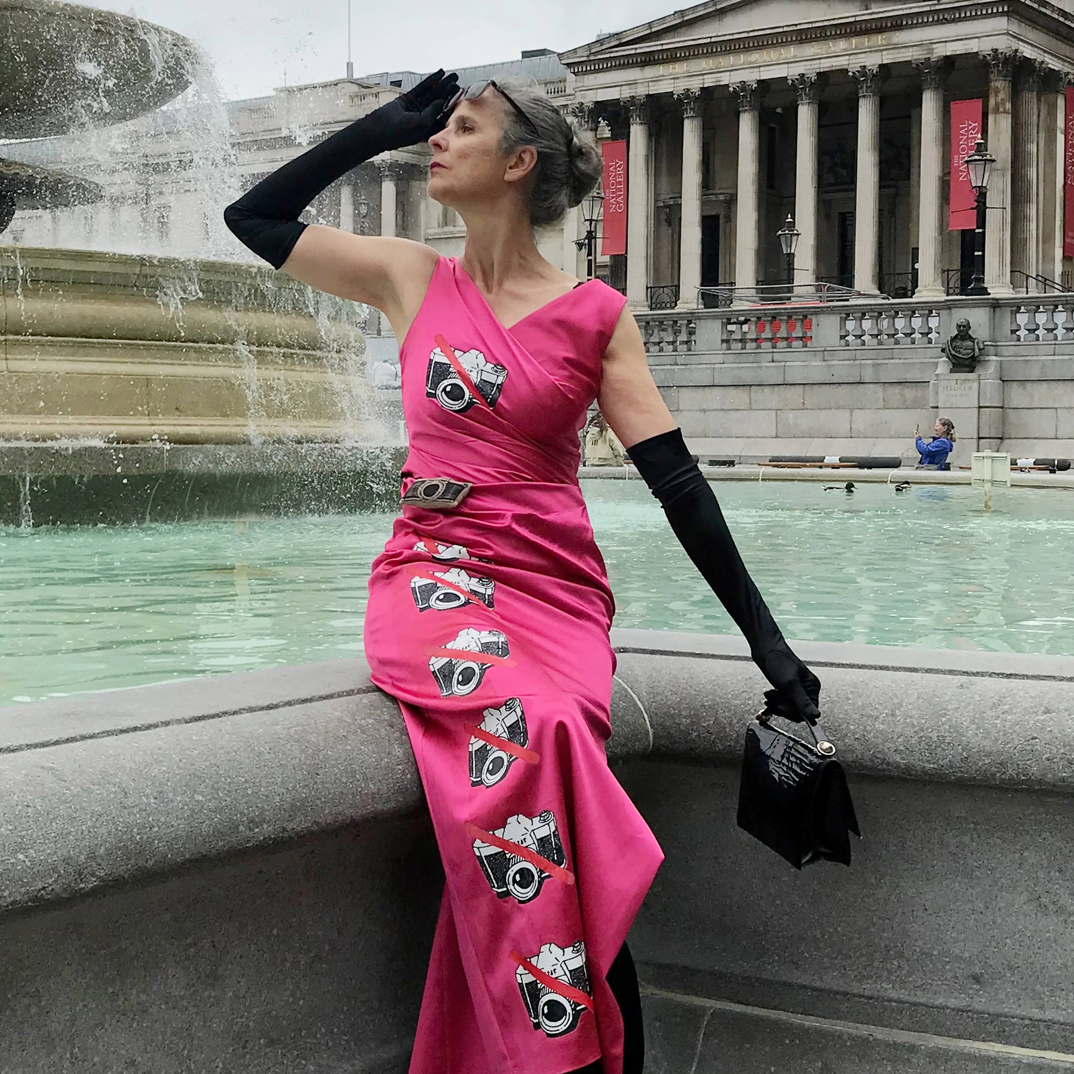 SOLD - No Photo Crimson evening dress