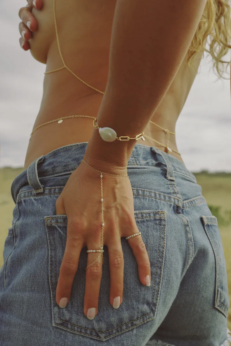 Sophia Pearl Hand Chain