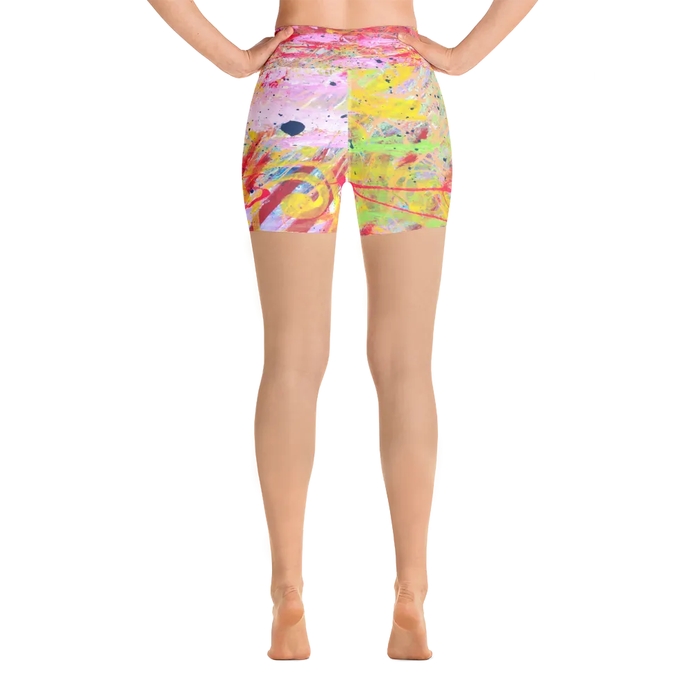 Splashy Yoga Shorts