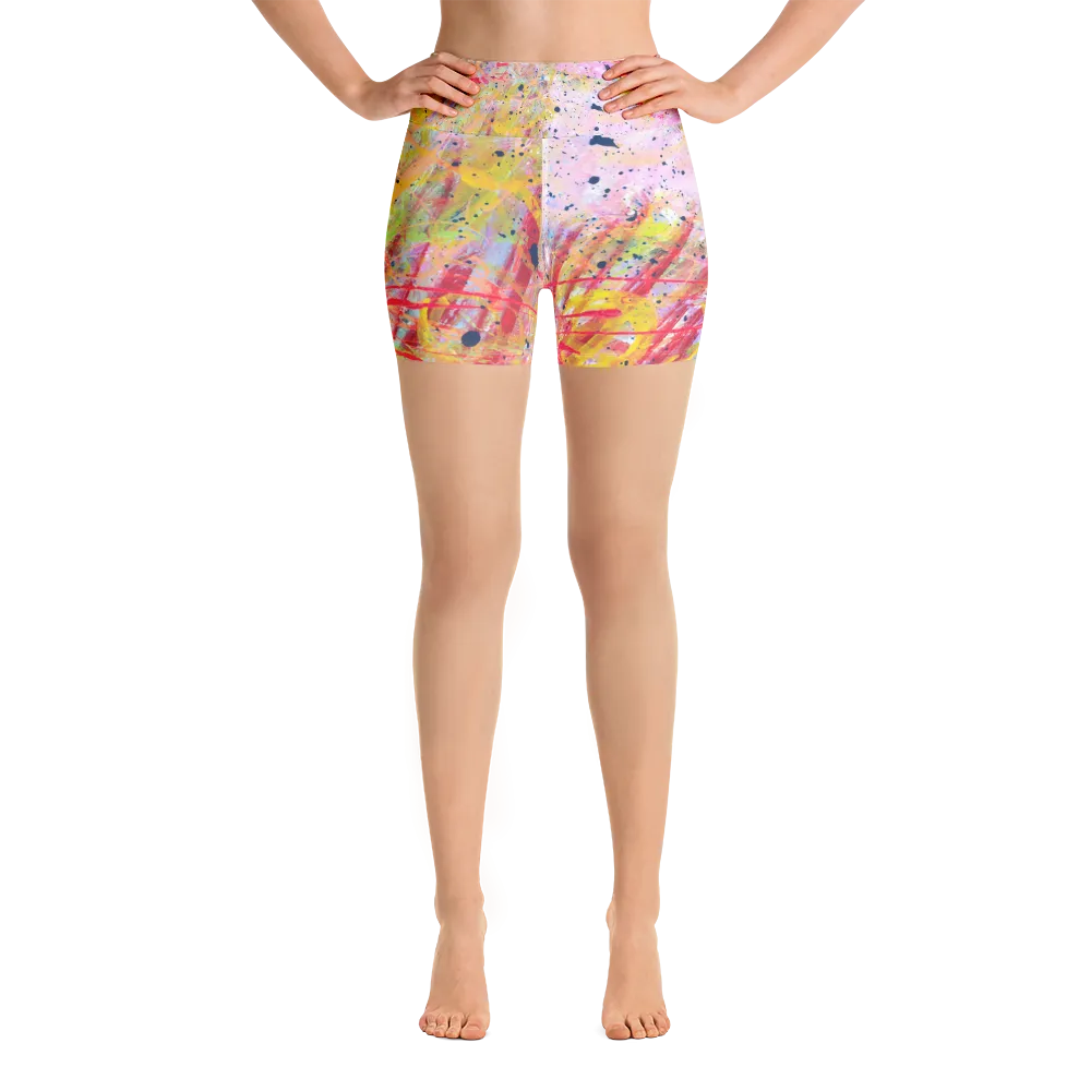 Splashy Yoga Shorts