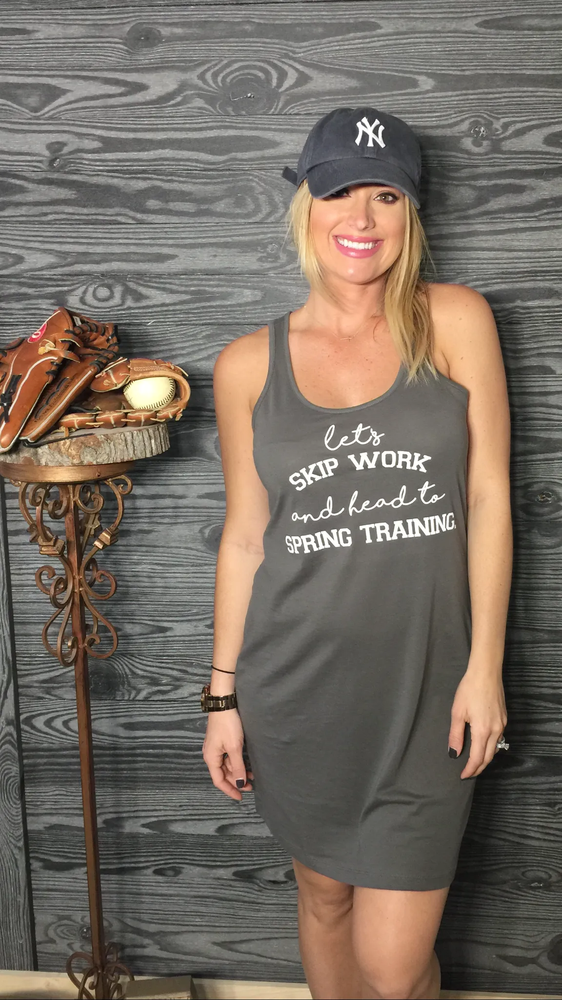 SPRING TRAINING - Grey Sleeveless