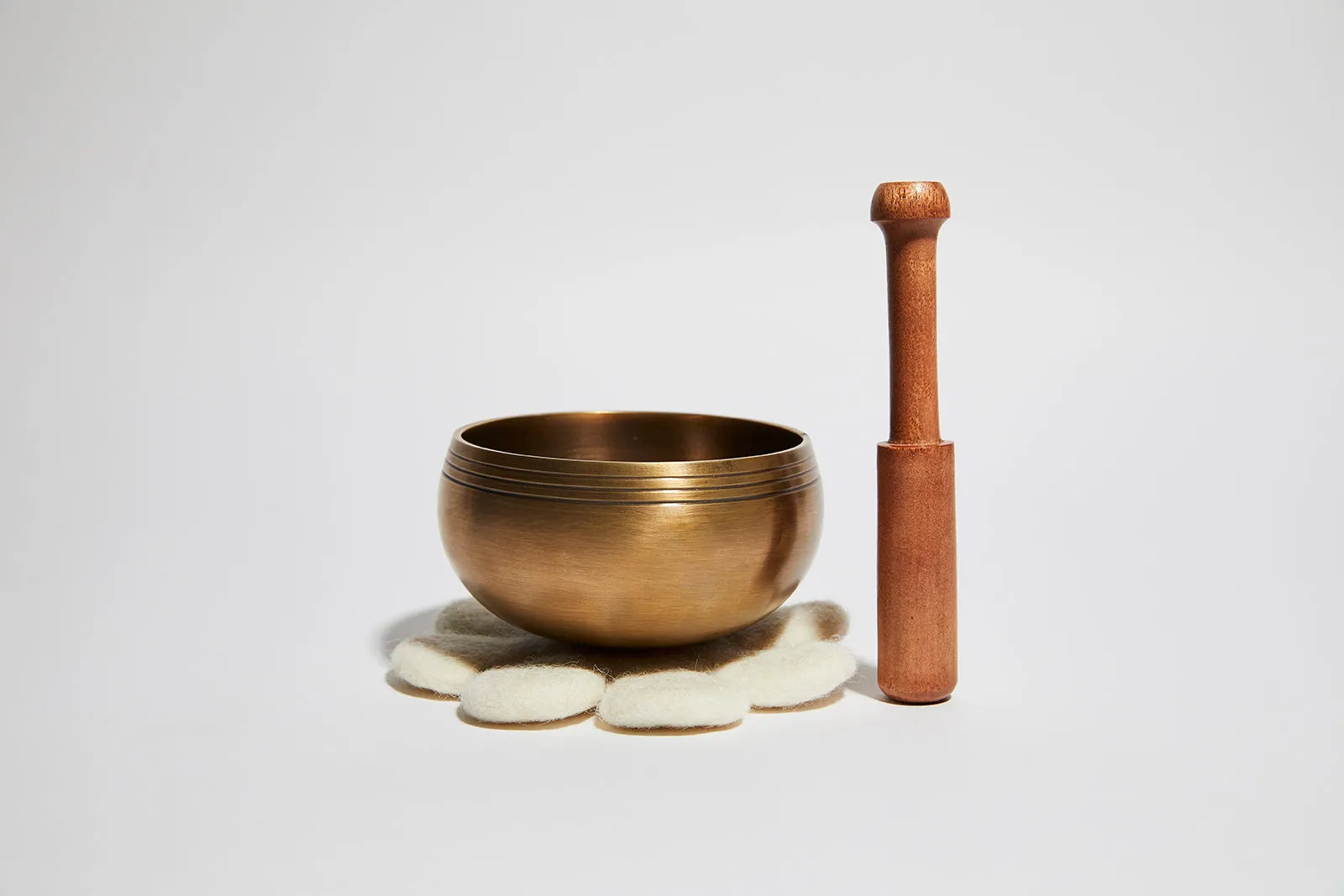 Sprout: 3.5 Inch Bronze Singing Bowl Made Just For Kids Mindfulness Special Design Cushion